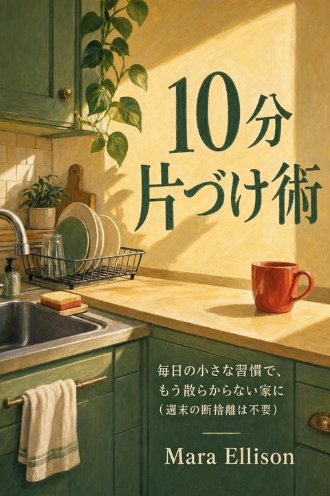 Selected Japanese cover for The Ten-Minute Tidy with its title re-typeset